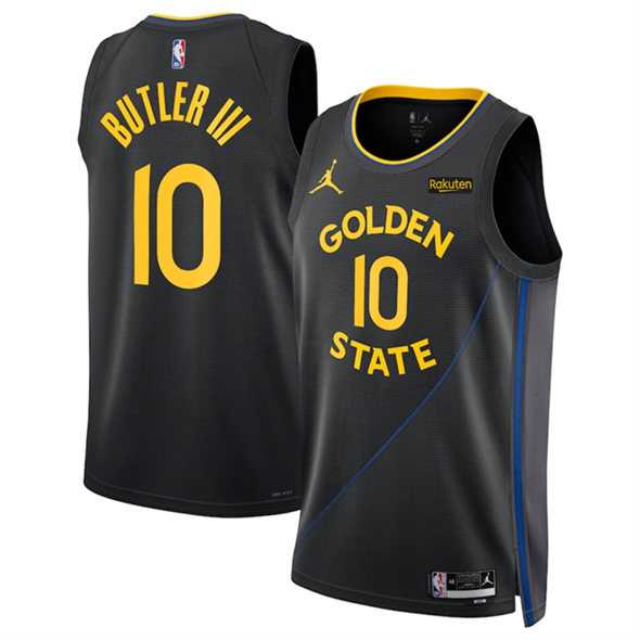 Men%27s Golden State Warriors #10 Jimmy Bulter III Black 2025 Statement Edition Stitched Jersey Dzhi->2025 all star->NBA Jersey